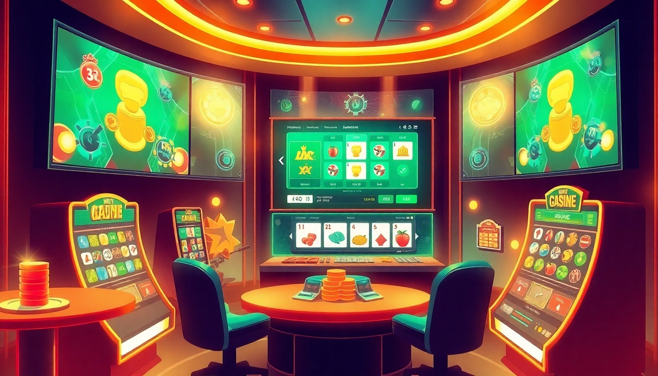 Engaging สล็อตเว็บตรง online slot gameplay display with vibrant graphics and dynamic symbols.