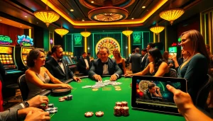 Experience thrilling poker action with dealers and players at https://68gamebai.download/ in a luxurious casino setting.