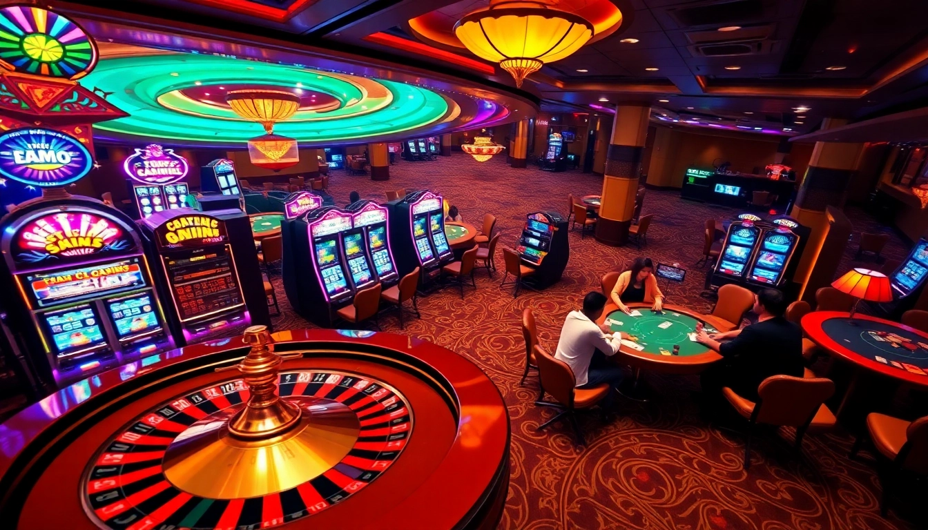 Experience the thrill of gambling at a trang nhà cái uy tín, featuring vibrant casino games and engaged players.