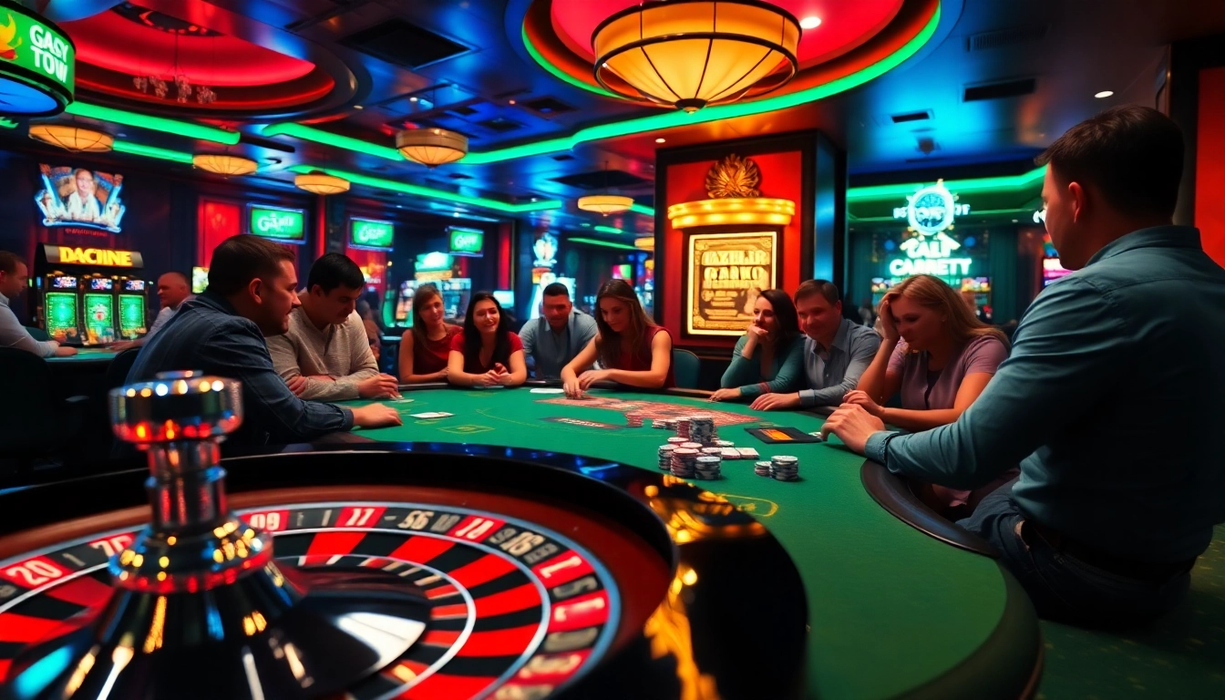 Explore the thrill of 'sex ai chat' with an engaging virtual dealer in a lively casino setting.